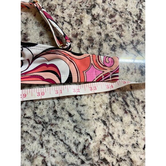 Womens Plus Size 35 C Bikini Swimsuit Top Retro Swirl Adjustable Straps Beach - Picture 8 of 8